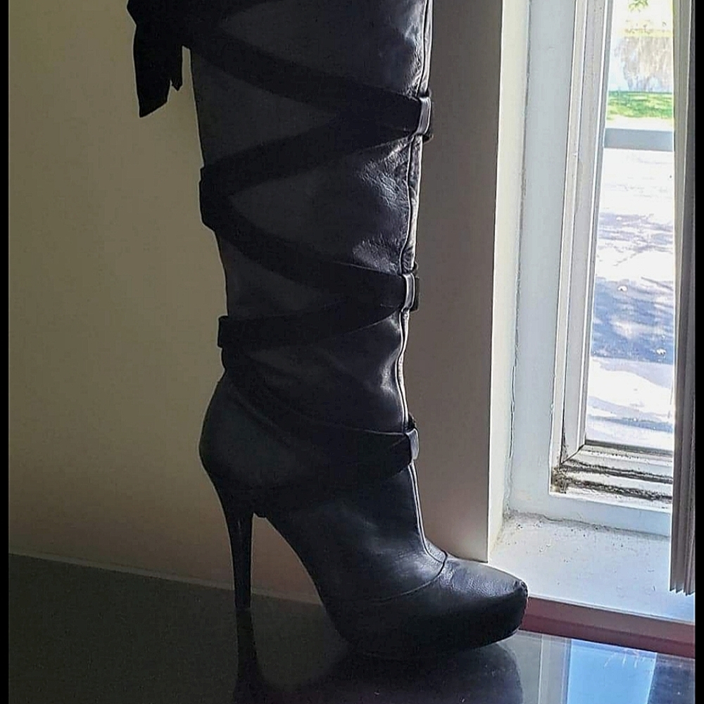 International Concept Black Boots(Genuine Leather)